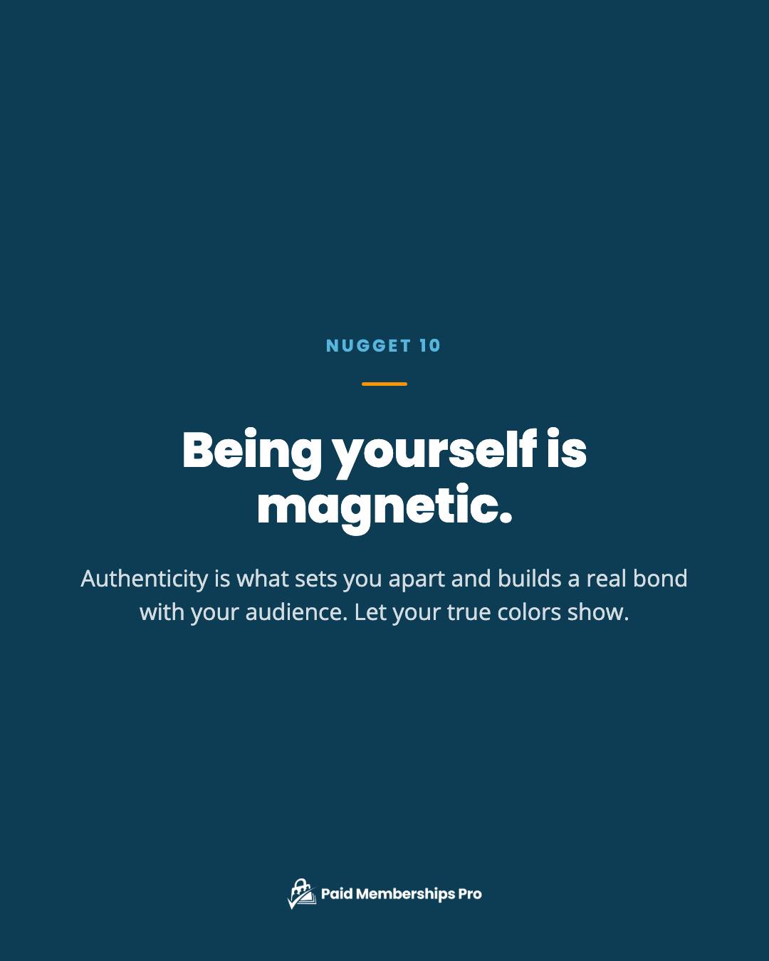 Being yourself is magnetic. Authenticity sets you apart from the competition and builds a bond with your audience that's...