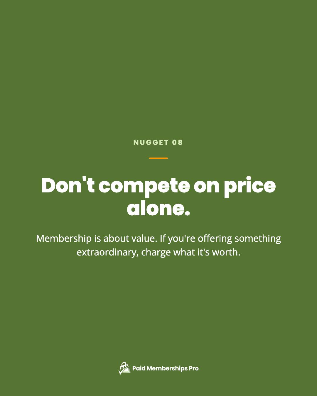 Don't compete on price alone. Memberships are all about value, and your pricing should reflect the value you deliver. If...