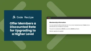 Offer Members a Discounted Rate for Upgrading to a Higher Level
