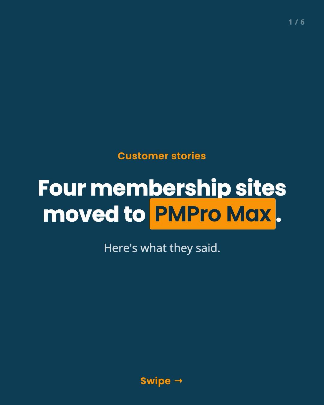 Four membership sites moved to PMPro Max. Here's how it went, in their words. → Chuck Engels moved a 140 GB community...