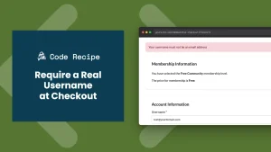 Prevent Users From Using an Email Address as Their Username